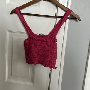 Pink crop top